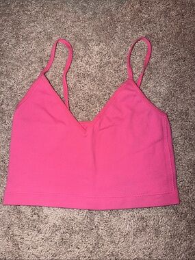 Garage pink crop top